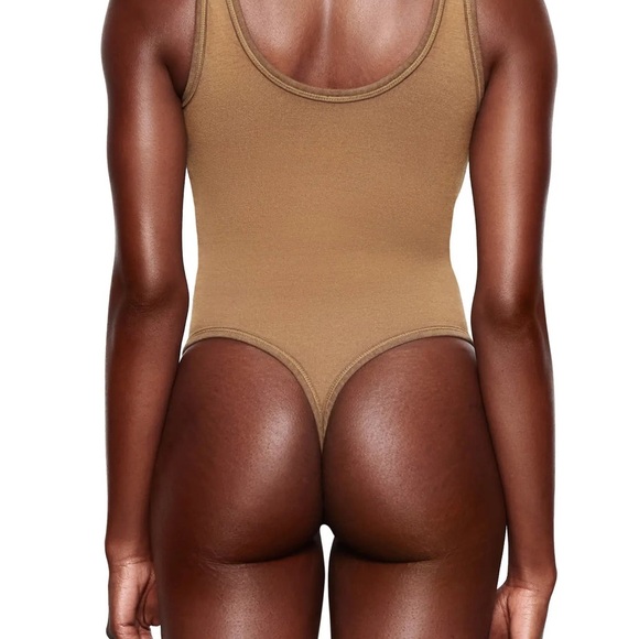 Skims Outdoor Basics Tank Thong Bodysuit Womens Size Sepia xs. - Picture 3 of 6